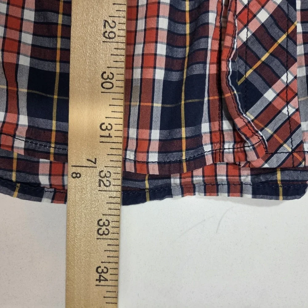 True Religion Pearl Snap Plaid Shirt Mens 3XL Western Cowboy Long Sleeve